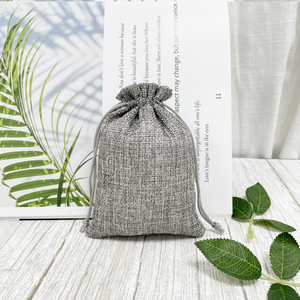 Individuell Bedruckte Recycelbare Leinen-Kosmetiktasche Jute-Geschenkbeutel mit Kordelzug für Hochzeit Schmuckaufbewahrung Textilverpackung - Product Image 5