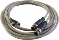 Connecteur circulaire femelle M8 à 4 broches, câble de capteur pré-câblé à âme en cuivre, faisceau de câblage pour automatisation industrielle, ordinateur, moto