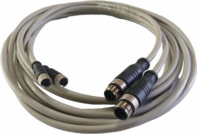M8 4 Pin Female Circular Connector Copper Core Pre-wired Sensor Cable Industrial Automation Wiring Harness Computer Motorcycle