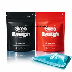 Custom Printed Square Ziplock Valve <b>Stand</b> Pouch Gusset Flat Bottom Bean Packaging Bag for <b>Coffee</b> & Food Use - Product Image 1