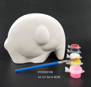 Salvadanaio in Ceramica Fai-da-Te per Bambini, Creativo Contenitore per Risparmiare a Forma di Animale, Dipingi il Tuo Salvadanaio in Ceramica per Bambini - Product Image 2