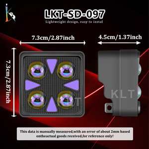 <span class=keywords><strong>KLT</strong></span> Nouveaux Phares de Travail à 4 Lentilles, Projecteurs, Feux Antibrouillard, Feux de <span class=keywords><strong>Conduite</strong></span>, Feux Auxiliaires LED Super Lumineux, Accessoires Auto - Product Image 2