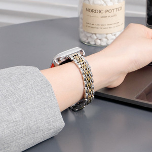 Bracelet en chaîne métallique élégant Upro pour Apple Watch Series 10 9 8 SE, bracelet fin en acier inoxydable à 7 maillons pour femmes, 41 45 46 mm - Product Image 5