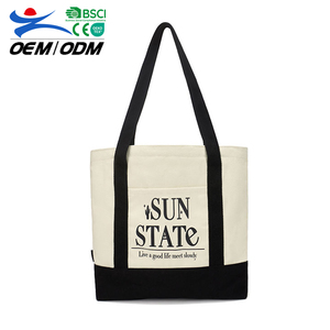 Bolsa de Compras con Logotipo Personalizado al por Mayor OEM ODM, Bolsa de Lona Resistente de Gran Tamaño para Mujer - Product Image 1
