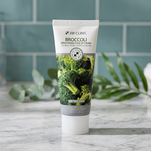 Cosmétique coréenne 3W CLINIC BROCCOLI Crème éclaircissante tonifiante 100ml Anti-âge Raffermissante Élasticité de la peau Blanchissante Éclaircissante - Product Image 3