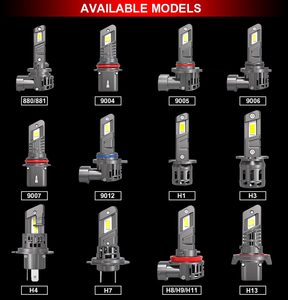 Ampoule LED E4X haute puissance 27W 5600lm, taille halogène H7 H11 <span class=keywords><strong>HB3</strong></span> 9005 9006 9012, ampoules de phares LED pour voitures, motos, phares - Product Image 6