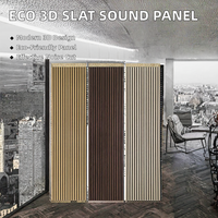 Panneau Acoustique Amovible en MDF 3D Noir Écologique NRC 0.8 Haute Réduction du Bruit Design Contemporain Salon