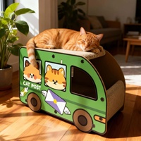 Griffoir pour chat en carton ondulé double couche personnalisé, idéal pour dormir et se reposer
