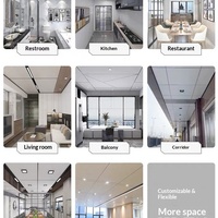 Plafond en panneaux alvéolaires personnalisés pour toute la maison, design universel en alliage d'aluminium intégré
