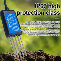 Testeur de sol intelligent J&R 8-en-1 USB : Analyseur en temps réel d'EC, de pH, d'humidité, de température et de salinité pour NPK