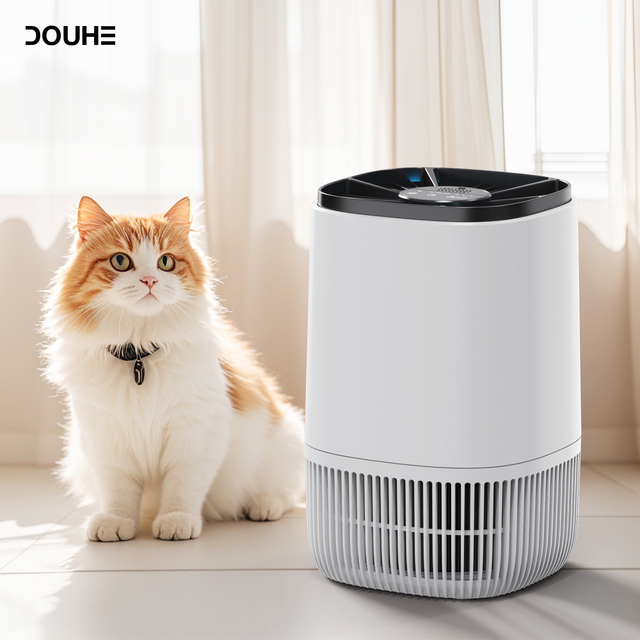 OEM Factory Custom Household Wholesale Price Home Small Smoke Low Noise Portable Hepa Carbon Filter Room Mini Pet Air Purifier