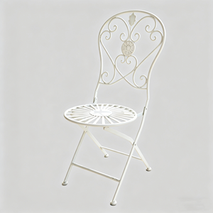 <span class=keywords><strong>Set</strong></span> di <span class=keywords><strong>Tavolo</strong></span> e <span class=keywords><strong>Sedie</strong></span> Pieghevoli in Ferro Stile Retrò Francese per Esterni, Balcone, <span class=keywords><strong>Giardino</strong></span>, Caffè, Matrimoni e Banchetti - Product Image 4