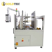 Machine à ériger des cartons entièrement automatique à grande vitesse Goldtec, commande PLC, machine à ériger des cartons horizontale