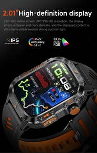 Reloj Inteligente Deportivo GPS HT36 2025 con Precio de Fábrica para Hombre, Batería de 540 mAh, Pantalla HD de 2.01\", Resistente al Agua, Asistente de Voz con IA para la Salud - Product Image 5