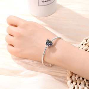 Makeup <b>Perfume</b> <b>Bottle</b> Charm Beads Classic Children's Copper Silver Plated CZ Enamel Charms for DIY Bracelet Gift - Product Image 5