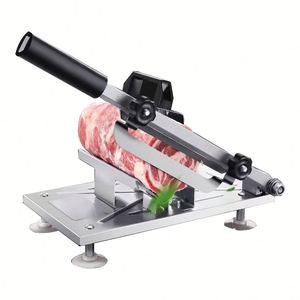 Rebanadora manual <span class=keywords><strong>de</strong></span> carne/portátil, máquina rebanadora <span class=keywords><strong>de</strong></span> jamón con ajuste <span class=keywords><strong>de</strong></span> grosor - Product Image 2