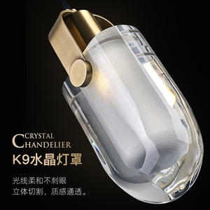 Postmodern All-Copper Pendant Light Luxury Style Designer Lighting Fixture for Bedroom <b>Living</b> <b>Room</b> Bar Hallway Showroom - Product Image 2