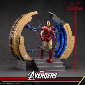 Zd Toys Iron Man Original y Genuino de Marvel, 10.º Aniversario - IRON MAN <span class=keywords><strong>MK</strong></span> 6 CON PLATAFORMA DE ELEVACIÓN, Figuras de Acción a Escala 1/10 con Articulaciones Móviles - Product Image 3