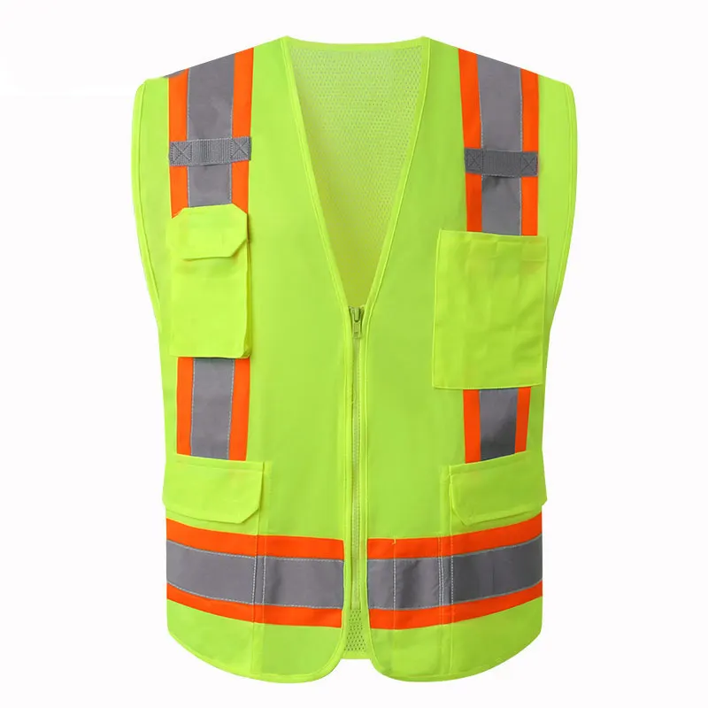 Bouw Workout Hi Vis Veiligheid Reflecterende Veiligheid Vest Kleding Bouw Vest