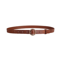 Anshun Lot de 2 ceintures en faux cuir souple pour femmes pour jeans et robes Ceinture pour femmes à boucle dorée
