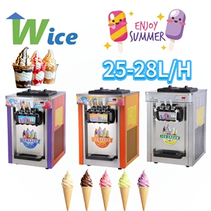 Machine à glace molle commerciale WICE, pour glace molle, 25-28L/h, haute performance, 3 saveurs - Product Image 1