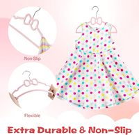 Cintres en velours floqué antidérapants de qualité supérieure pour vêtements d'enfants, pour armoire et usage hôtelier