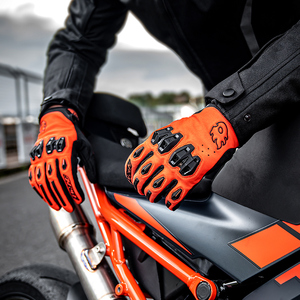 <span class=keywords><strong>Guantes</strong></span> de Motocicleta Negros Transpirables Personalizados con Dedos Completos para Hombre y <span class=keywords><strong>Mujer</strong></span> con Agarres para las Manos con Logotipo para Uso Diario en Verano - Product Image 5