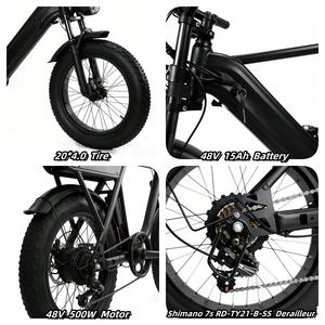 Vélo électrique <span class=keywords><strong>VTT</strong></span> YANGOR 20 pouces avec <span class=keywords><strong>moteur</strong></span> arrière 48V, 7 vitesses, pneus larges, entrepôt UE - Product Image 4