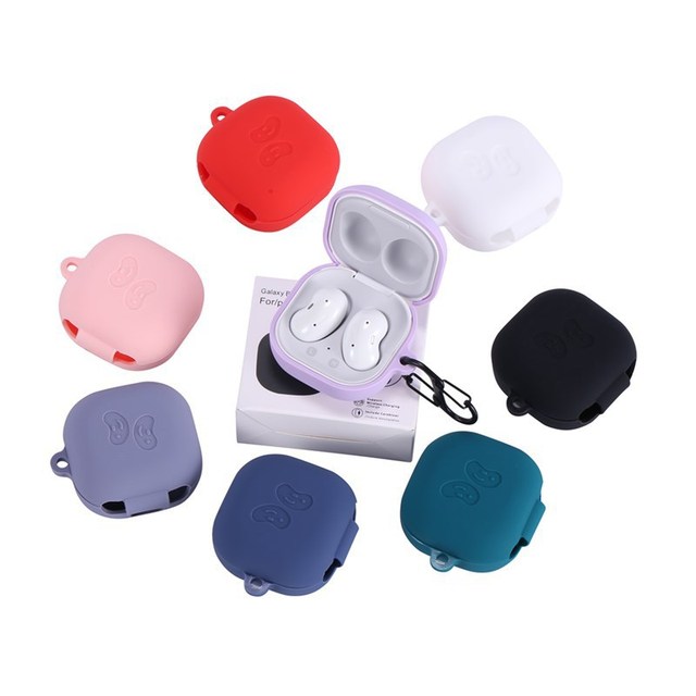 Soft TPU Earbuds Case for Samsung Galaxy Buds Live/FE Earphone Case for Galaxy Buds 2 Pro Cover Skin Cases with Buckle