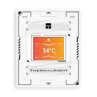 Thermalright Burst Assassin 120 VISION BLANC LCD CPU Cooler 6 tuyaux de chauffage double ventilateur pour assemblage de PC