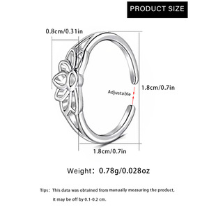 Waterproof Stainless Steel <b>Gold</b> Plated Crown Shaped Adjustable <b>Toe</b> Midi <b>Ring</b> Summer Beach Foot Jewelry - Product Image 6