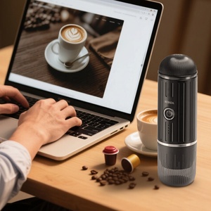 RV Camping Randonnée Bureau Auto-Chauffant Petit Voyage Expresso Maker 8 Tasses Alimenté Par Batterie Compatible pour <span class=keywords><strong>Nespresso</strong></span> Capsule - Product Image 1