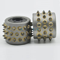 KANEOTEK 8 10 12 pulgadas carburo de tungsteno doble capa diamante Bush martillo rodillo rueda herramienta máquina para superficie Lichi