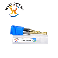 Warrior's Bit TCT 2 cannelures haut et bas fraise à compression fraise en bout CNC mèche pour le travail du bois