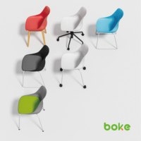 Chaise de salle à manger moderne européenne en plastique confortable empilable sur mesure en gros avec base à quatre pieds chromée pour entrepôt et atelier