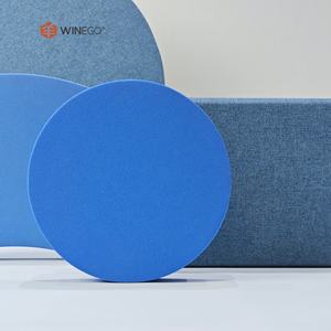 Panel de pared acústico de tela de HIDROFOBICIDAD DE WINEGO Panel de lana acústica de fibra de vidrio de tela acústica ignífuga para gimnasio - Product Image 5