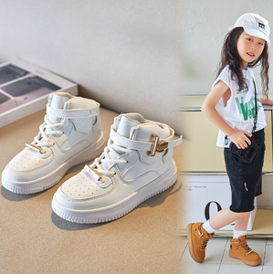 Nouvelles chaussures de sport pour enfants, baskets montantes de haute qualité pour garçons, chaussures pour bébés filles, petites chaussures blanches - Product Image 3