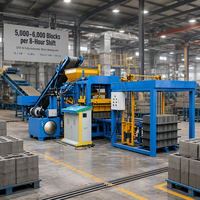 Machine à blocs automatique QT4-16 pour usine de matériaux de construction, atelier de production de briques en ciment, démarrage de la production