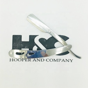 2026 Design Silver Polish Barber <b>Razors</b> New Style Silver <b>Single</b> <b>Blade</b> Barber Shaving <b>Razor</b> Stainless Steel Logo Offer - Product Image 5