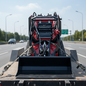 Mini-chargeuse compacte haute performance avec moteur diesel, pompe Kubota, chenilles, direction stable, capacité de charge de 525 kg - Product Image 3