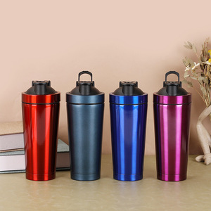 Factory Supply High Quality <b>Double</b> <b>Wall</b> 304 Stainless Steel Outdoor Gym Shaker Cup Protein Shaker Bottle - Product Image 4