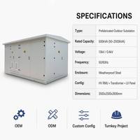 Wanbo-177 OEM Personalizzata 10kV 0.4kV Sottostazione Elettrica Compatta Prefabbricata per Esterni Resistente alle Intemperie