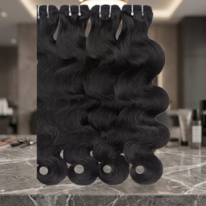 Lussuosi Fasci di Capelli Indiani Vergini da 10 Pollici, Trama Singola, Lunghezza 8-36 Pollici, Estremità Super Double Drawn, Grado 10A-12A, Permanente/Tutti i Colori Disponibili - Product Image 3