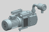Bombas de Vacío Rotativas de Paletas Secas Trifásicas de -80kpa, Sin Aceite, 250m3/h, Bomba de Vacío de Funcionamiento en Seco de 5.5kw KVF250