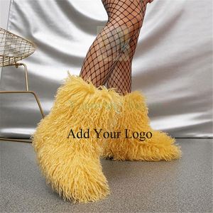 Belle conception mode laine tricoté à manches hautes <span class=keywords><strong>bottes</strong></span> de neige pour femmes hiver rehaussant semelle épaisse <span class=keywords><strong>bottes</strong></span> à manches longues - Product Image 1