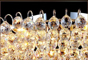 مصباح سقف كريستالي حديث وأوربي مخصص من JYLIGHTING مصباح سقف كريستالي فاخر مصنوع من الحديد LED مثبت بمصابيح سقف كريستالية لقاعة فندق وفيلا - Product Image 6