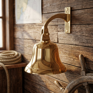 โรงงานโดยตรงคุณภาพเงา Nautical ตกแต่งทองเหลืองเรือ Bells สำหรับ Dock และตกแต่งคริสต์มาส - Product Image 2