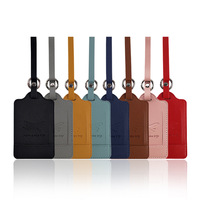 Étiquette de bagage anti-perte en cuir PU, porte-billets d'embarquement, accessoires de voyage, décorations pour valises