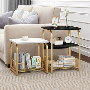 Tavolino da Caffè Moderno <span class=keywords><strong>in</strong></span> <span class=keywords><strong>Legno</strong></span> <span class=keywords><strong>Bianco</strong></span> di Lusso per <span class=keywords><strong>Soggiorno</strong></span> - Product Image 5