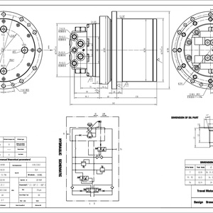 Motor de Desplazamiento Final para Excavadora VOLVO EC55 EC60, Piezas de Repuesto VOE 14500160 SA 14505043 14685547 14661873 14559303 - Product Image 2